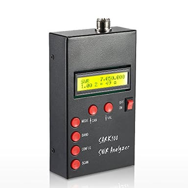 Irfora SARK100 1-60 HF ANT SWR Antenna Analyzer Meter Standing Tester for Ham Radio Hobbyists Impedance acitance Measurement