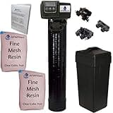 AFWFilters AFW Filters IRON Pro 2 Combination water softener iron filter Fleck 5600SXT digital metered valve for whole house (64,000 Grains, Black)