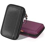 2 Colors Shockproof Hard Shell Carrying Case for GPS, External Hard Drive, Power Bank, Charger, Cable, Heart Monitor, Cell Phone, Electronic Accessories - Larger Capacity Storage Pouch Travel Bag