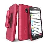 Case for Jitterbug Phone Smart 2, BELTRON Slim Protective Grip Case & Belt Clip Clip Holster Combo with Kickstand for Lively Jitterbug Smart Smartphone for Seniors (Red, 5049SJBS2)