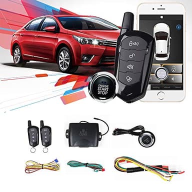 Universal Car Remote Engine Starter Push Engine Start for Car Keyless Entry Lock/Unlock Trunk Release Remote Key or Phone Control Gifts for Man