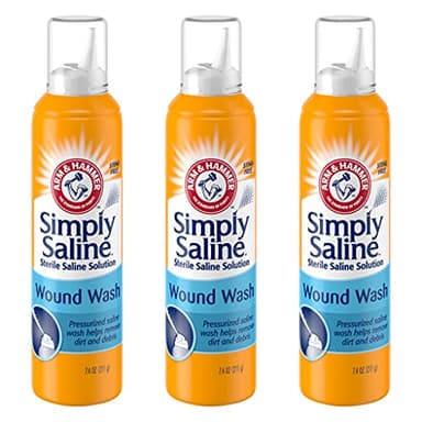 Arm & Hammer Simply Saline Wound Wash 7.4 Ounce - 3 Pack