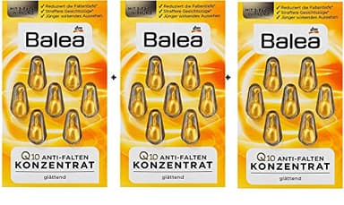3 Packs of Balea Q10 Anti-Wrinkle Concentrate Serum “21 Capsules”
