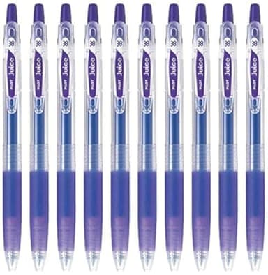 Pilot Juice 0.38mm Gel Ink Ballpoint Pen, Violet Ink, Value Set