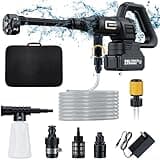 Cordless Pressure Washer; 1200PSI Brushless Black Cordless Power Washer with Brushless Motor, 4.0Ah Battery&Charger, 6-in-1 Nozzle, 3 Power Level Touch Screen; powerwasher for Cars/Yard