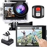 icefox Action Camera 4K 60FPS 20MP,131FT Underwater with EIS,5XZoom,App Support Video&Photo Editing,Waterproof Camera WiFi Remote Control for Cycling, Swimming, and Diving