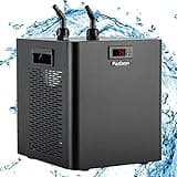 Poafamx Aquarium Chiller 79Gal 1/3 HP Water Chiller for Hydroponics System Home Use Axolotl Fish Coral Shrimp 110V with Pump and Pipe