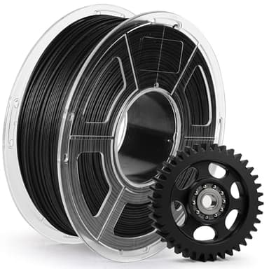 JAYO PA6-CF Nylon Carbon Fiber Filament 1.75mm, Engineering-Grade High Strength & Heat Resistant (Up to 209°C), Low Warping, Vacuum Sealed for Functional Prototyping & Industrial Parts 1kg Spool