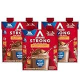 Atkins Strong High Protein Shake, Chocolate Peanut Butter Flavor, 30g Protein, Low Carb and Low Sugar Shake, Keto Friendly, Gluten Free, Muscle and Gut Health Support Complex, 12 Count