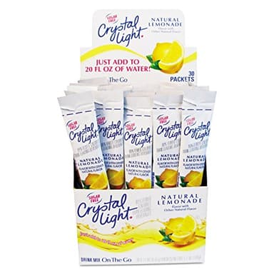 Crystal Light Products Crystal Light-Flavored Drink Mix, Lemonade, 30- 0.17 oz Packets beverage, PACK OF 1