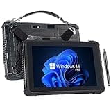 MUNBYN Rugged Tablet IRT08, 10.1 inch Windows Tablet, Windows 11 Pro, 8GB+128GB, Intel N5100,Sunlight Readable, 4G LTE GPS Heavy Duty Industrial Outdoor Work PC, BT5.1 Wi-Fi, 2Y Protection