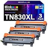 E-Z Ink Compatible Toner Cartridge Replacement for Brother TN830XL TN830 TN 830 Toner Cartridges to use with HL-L2460DW DCP-L2640DW HL-L2480DW HL-L2400D HL-L2405W MFC-L2820DW Printer (3 Black)