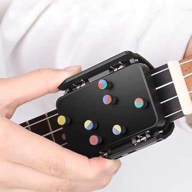 CYSFETENA Ukulele Chord Presser,Easy Press Chord Trainer Attachment, Comfort for Your Finger Tips,for Acoustic, Trainer, Assisted Learning Tools,fit for 23" & 26 "