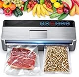 Vacuum Sealer Machine, Full Automatic Food Sealer (95Kpa), Vacuum Sealers Bags, Air Sealing System Dry, Moist Food Preservation Modes, Lab Tested, LED Indicator Lights