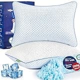 Cooling Gel Memory Foam Pillows Queen Size Set of 2 for Sleeping,Bamboo Rayon Adjustable Firm Shredded Foam Bed Pillows 2 Pack for Side, Back, Stomach Sleepers Luxury Washable Breathable Pillowcase