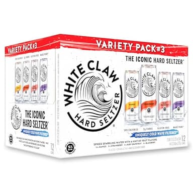 White Claw Hard Seltzer Variety Pack #3, 12-Pk, 12 Fl Oz