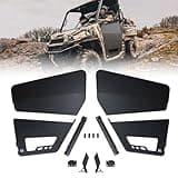 KEMIMOTO Aluminum Half Door Compatible with Polaris Ranger XP 1000 2018-2025, Ranger 1000 2020-2025, Lower Door Panels with PC Window to Expand Visibility