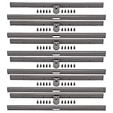 GLOGLOW Metal Purse Frame, 6PCs Wallet Clasps Bag Making Supplies Straight Channel Diva Purse Frame Wallet Clasp Metal Wallet Frame Straight Side Bag Supplies(Gun Gray)