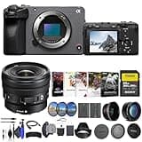 Sony FX30 Digital Cinema Camera ILME-FX30B, E 10-20mm G Lens, 64GB SF-G Tough Card, Filter Kit, Wide Angle Lens, Telephoto Lens, Lens Hood, Bag, NP-FZ100 Compatible Battery, and More