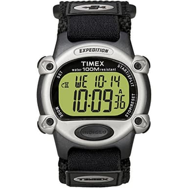 Timex Men's T48061 Expedition Full-Size Digital CAT Black Fast Wrap Strap Watch