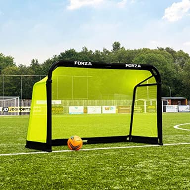 FORZA Aluminum POD Soccer Goals | PRO ALU50 Folding Soccer Goal - Fold-Away & Freestanding Target Goals - x4 Sizes and x9 Colors (Yellow, 4ft x 2.5ft)