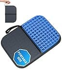 WISIMMALL Gel Seat Cushion, Portable Travel Cushion for Long Sitting, Thick & Foldable, 14.5" x 10.5" Large Size Chair Seat Cushion for Office Chair Car Wheelchair, Relief Sciatica Coccyx Pain