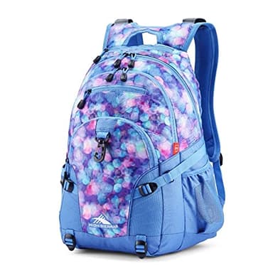 High Sierra Loop Backpack, Travel, or Work Bookbag with tablet sleeve, One Size, Shine Blue/Lapis