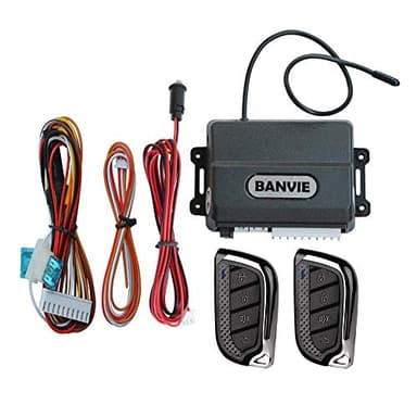BANVIE Car Keyless Entry System, Car Central Power Door Lock with 4 Button Remote Control Transmitter, Electrical Anti-Theft installations for Vehicles