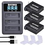 Batmax 3Packs AHDBT-401 1680mAh Battery + LED 3Slots USB Charger for Gopro Hero 4 Battery Go Pro Hero4 AHBBP-401 Action Camera Accessories