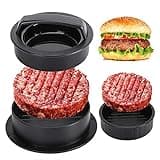 Hamburger Press Patty Maker, Burger Press, 3 in 1 Non-Stick Meat Beef Veggie Hamburger Mold, Kitchen Gadgets to Make Patty for Stuffed Slider BBQ Barbecue Grilling