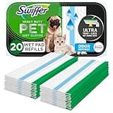 Swiffer Sweeper Pet Heavy Duty Multi-Surface Wet Cloth Refills for Floor Mopping and Cleaning, Fresh scent, 20 count