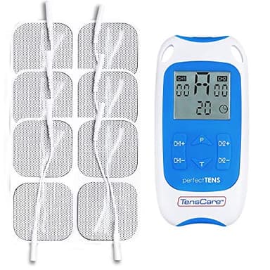 TensCare Perfect TENS Pain Aide + Value Pack - Clinically Tested Pain Reliever - Joint, Cervical and Muscle Pain Relief