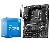 INLAND CPU Motherboard Intel Core i5-12400F 12th Gen 6-Cores LGA 1700 Desktop Processor with MSI PRO B760-P WiFi DDR4 ProSeries Motherboard