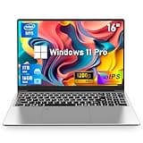 NIAKUN 16 Inch Laptop Computer, Gaming Laptop, 16GB RAM 1TB SSD, N95 Processor, FHD 1920 * 1200, 180 Angle Open, Backlit Keyboard, Windows 11 Pro, Fingerprint Unlock, WiFi 5, BT 4.2