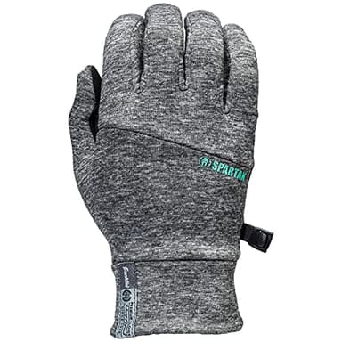 Franklin Sports Spartan Race Gloves - Mens + Womens Trail Runner Gloves - Pair - Black/Grey - Adult Small - Multi Sport