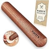 Walfos Mini Rolling Pin - Small Natural Wooden Rolling Pins, Baking Dough Roller for Pizza, Pie, Pasta, Bread, Pastry, No Coating (8inch)