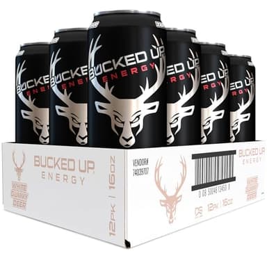 Energy Drink 300mg (White Gummy Deer) (12 CT) Bucked Up