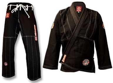 ROLL HARD BRAND Brazilian Jiu Jitsu Kimonos - Black (A1)