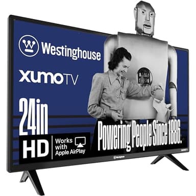Westinghouse 24-inch Smart TV, HD Xumo TV with Full Function Voice Remote, Flat Screen Television w/Dolby Atmos, Bluetooth, Apple AirPlay, Wi-Fi & Mobile Connectivity