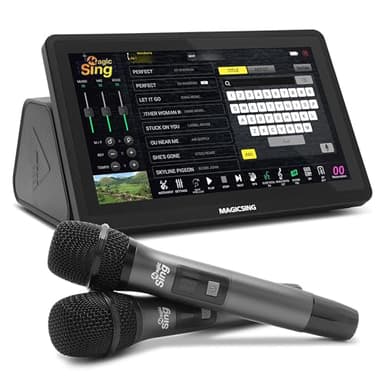 Magic Sing 2026 New All-in-One Magicsing Karaoke ATK1000 Tagalog + English – Wireless Mic, Free Song Updates, No App Required