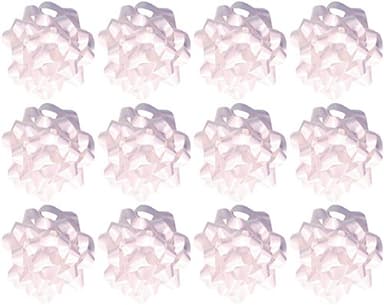 The Gift Wrap Company 12 Count Decorative Pearlized Gift Bows, Large, White