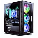 NOVATECH Phantom 2.0 Prebuilt Gaming PC Desktop Computer - RTX 3050 - Intel i7 Xeon 3.5GHz - 16GB RAM - 512GB M.2 SSD WiFi/BT, Win 11 Pro - Gaming Computer Tower, Pre Built PC Gaming - 1 Year Warranty