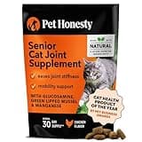 Pet Honesty Cat Hip & Joint Health Crunchy & Creamy Chews - Cat Joint Support Supplement with Glucosamine, Health Supplies & Hip Support for Indoor & Outdoor Cats (Chicken 30-Day Supply)