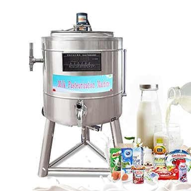 Kolice Commercial 100L Milk Pasteurizer Pasteurization Machine Sterilization Dairy Pasteurizer for Milk, Ice Cream Mix., Juice, Beer-220V, 3 Gear Pasteurization Control, Double Layers,No Freezing
