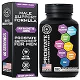 BIOACTIVE LABS Prostate Health Supplements - Saw Palmetto for Men 320 mg, Pumpkin Seed Extract for Men's Health - 180 Prostate Supplement Tablets, 60 Serves