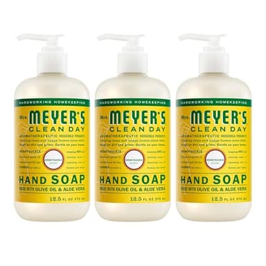 MRS. MEYER'S CLEAN DAY Hand Soap, Honeysuckle Scent, 12.5 Fl Oz Bottle - 3 Pack
