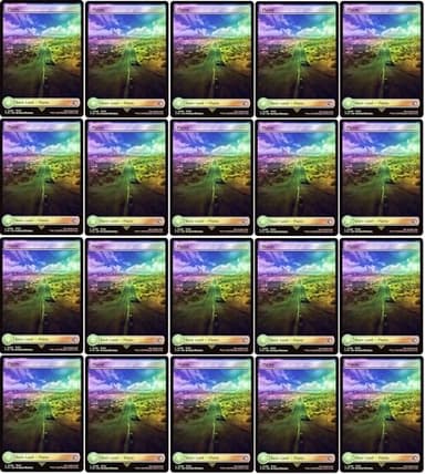 20x Magic The Gathering Final Fantasy FOIL Full Art Lands - MTG - Plains #296 (Foil)