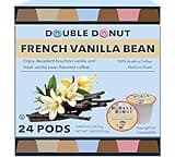 French Vanilla Coffee Pods, Vanilla Bean Flavored Coffee in Recyclable Single Serve Vanilla Pods for the Keurig K Cups Coffee Makers, From Double Donut - 24 cups