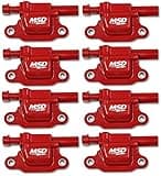MSD 82668 Ignition Coil Blaster Series, Square, Red, 8-Pack