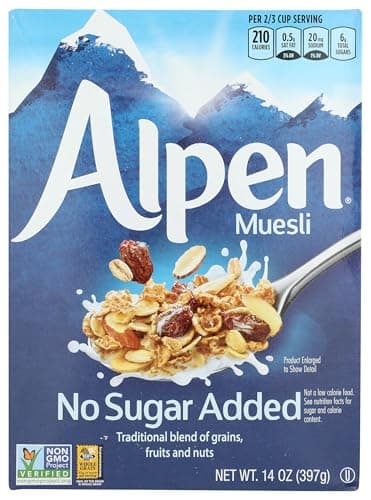 One 14 oz Alpen Cereal, No Sugar Added